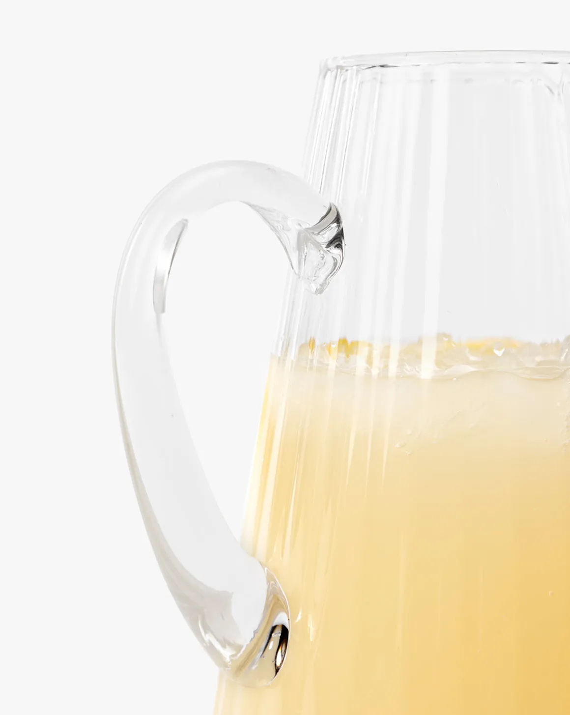 Adonis Ribbed Glass Pitcher