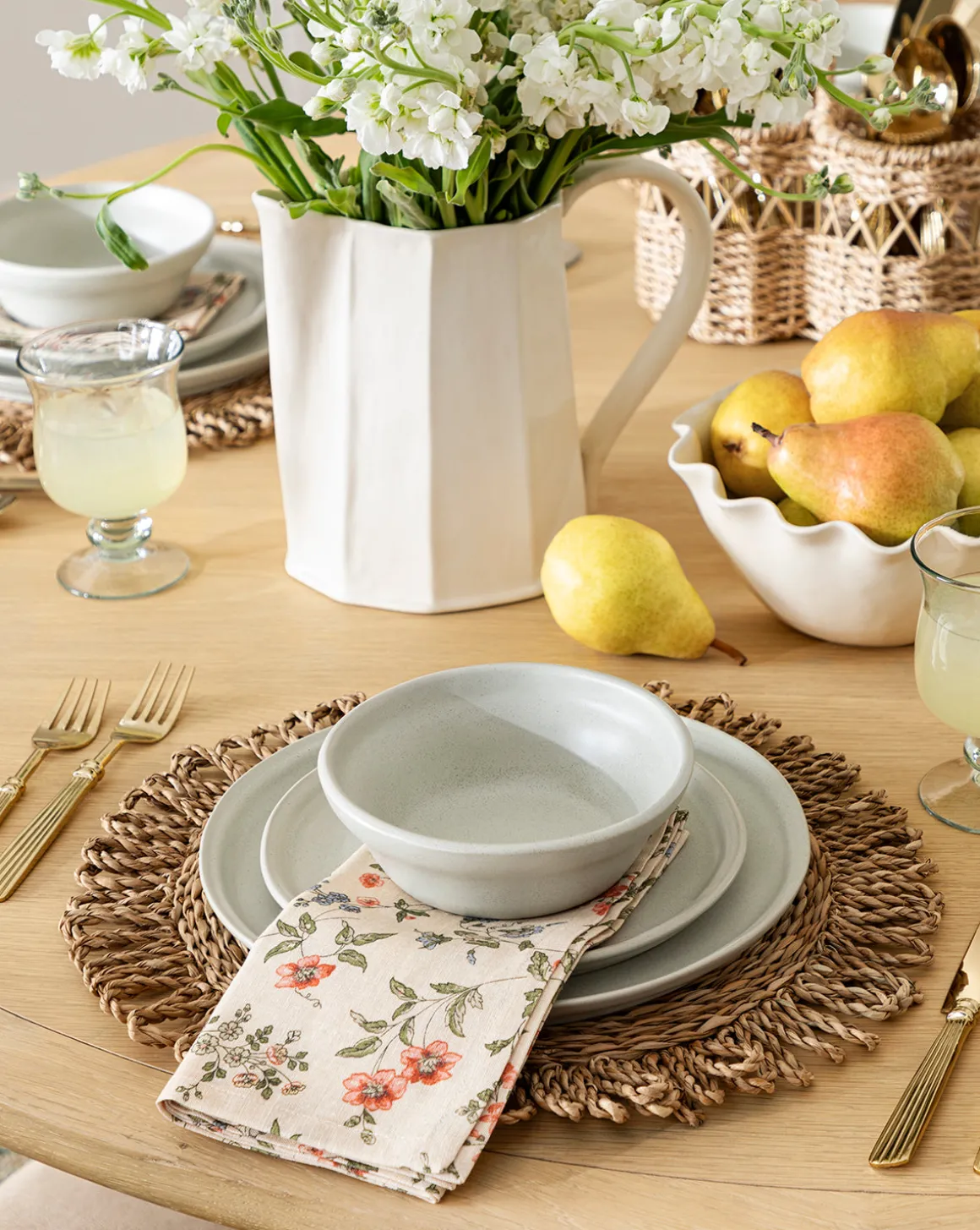 Aiden Soft Gray Dinner Plate