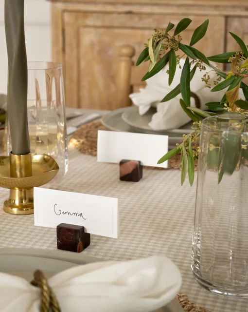 Auburn Marble Place Card Holders (Set of 4)
