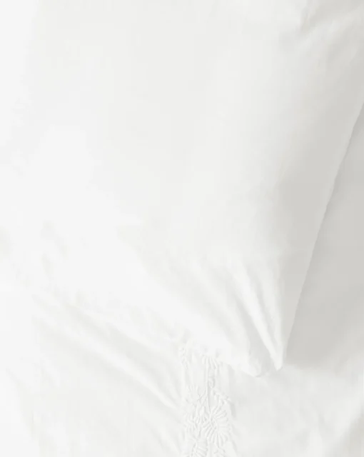 Bianca Percale Embroidered Duvet Cover