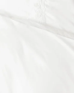 Bianca Percale Embroidered Duvet Cover