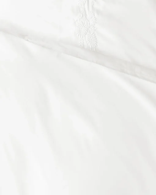 Bianca Percale Embroidered Duvet Cover