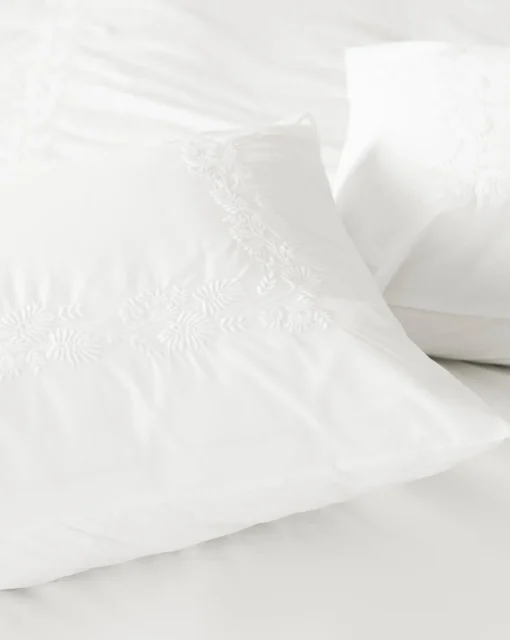 Bianca Percale Embroidered Shams (Set of 2)
