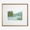 Blue Watercolor River