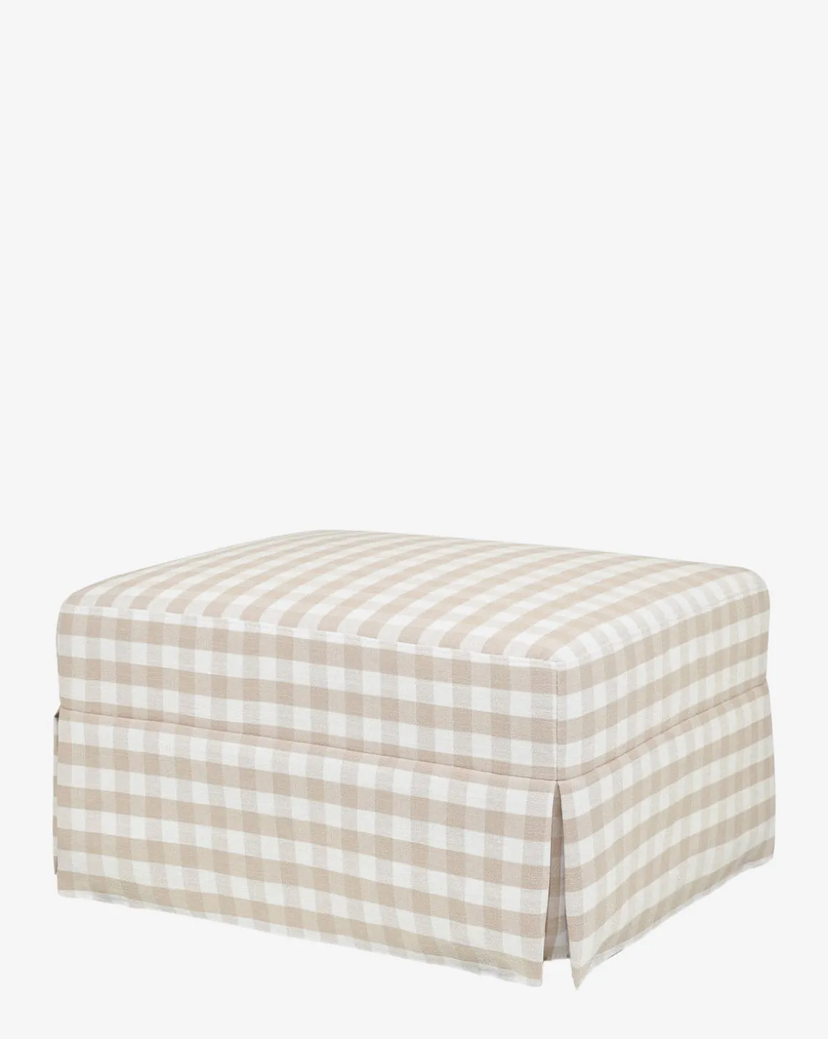 Crawford Gliding Ottoman in Gingham