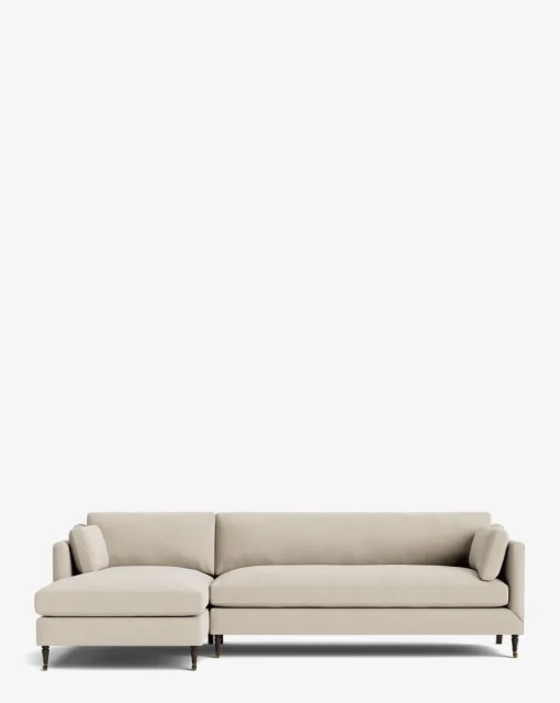 Haverford Upholstered Left Chaise Sectional 113"