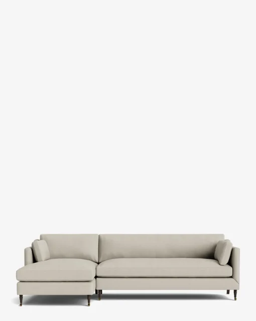 Haverford Upholstered Left Chaise Sectional 113"