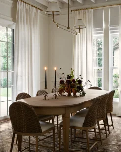 Hughes Oak Extension Dining Table