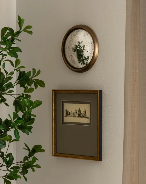 Juliette Convex Antiqued Mirror
