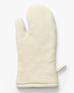 Linen Blend Waffle Oven Mitt