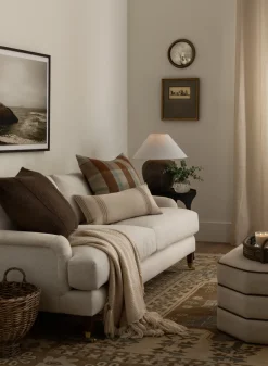 Lucille English Roll Arm Sofa 78"