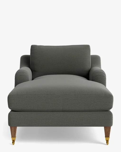Lucille English Roll Arm Chaise Lounge