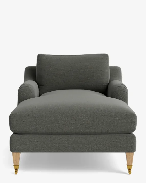 Lucille English Roll Arm Chaise Lounge