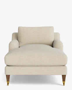 Lucille English Roll Arm Chaise Lounge