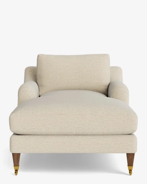 Lucille English Roll Arm Chaise Lounge