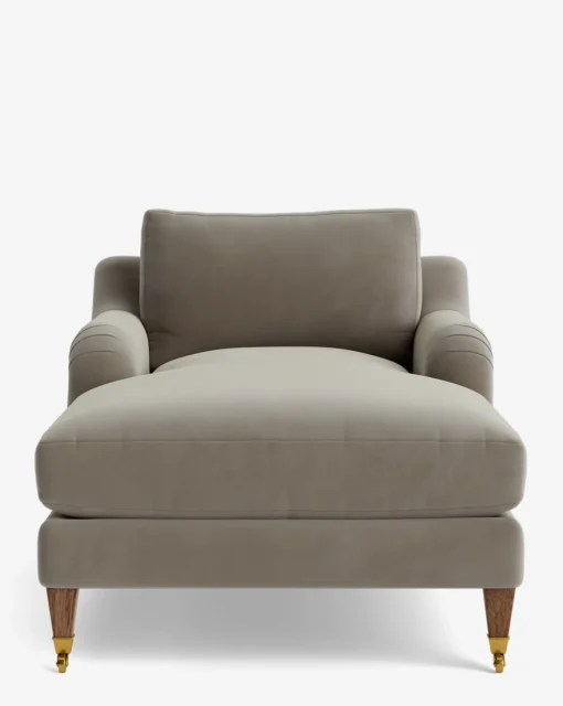 Lucille English Roll Arm Chaise Lounge