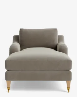 Lucille English Roll Arm Chaise Lounge