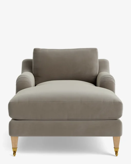 Lucille English Roll Arm Chaise Lounge