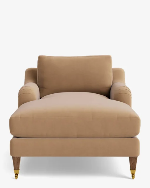Lucille English Roll Arm Chaise Lounge