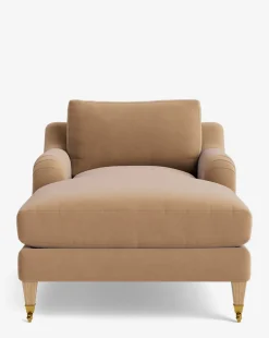 Lucille English Roll Arm Chaise Lounge