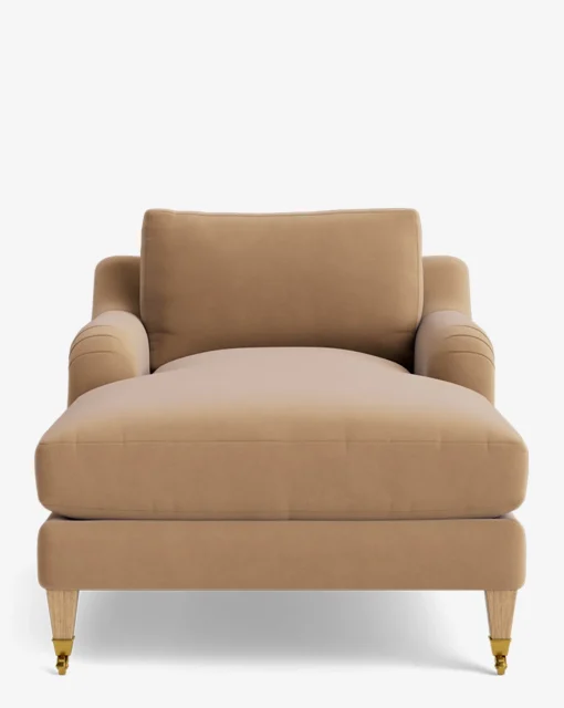 Lucille English Roll Arm Chaise Lounge