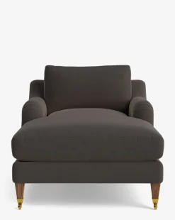 Lucille English Roll Arm Chaise Lounge