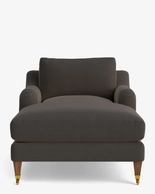 Lucille English Roll Arm Chaise Lounge