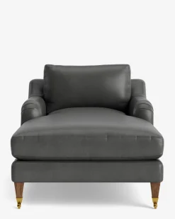 Lucille English Roll Arm Chaise Lounge