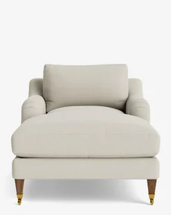 Lucille English Roll Arm Chaise Lounge