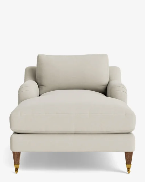 Lucille English Roll Arm Chaise Lounge