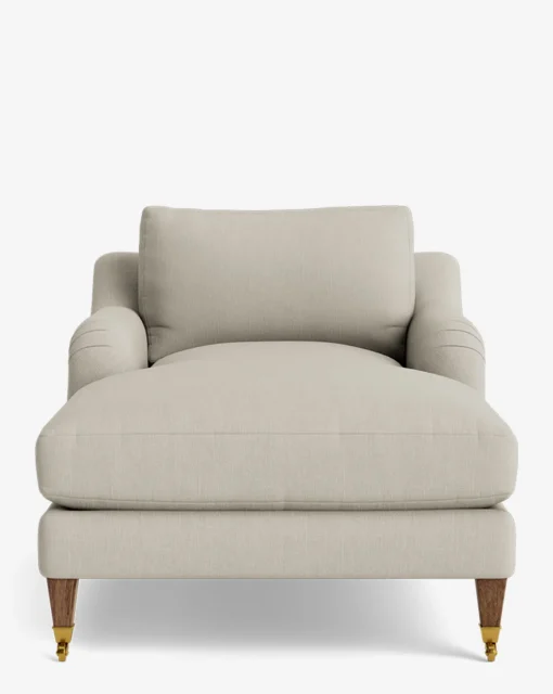 Lucille English Roll Arm Chaise Lounge