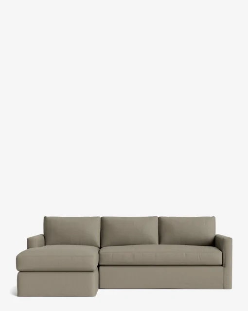 Macy Slipcover Chaise Sectional 101"