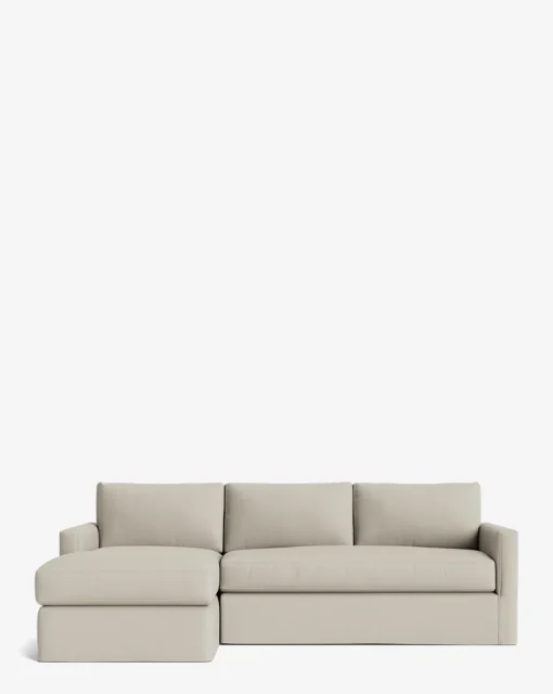 Macy Slipcover Chaise Sectional 101"