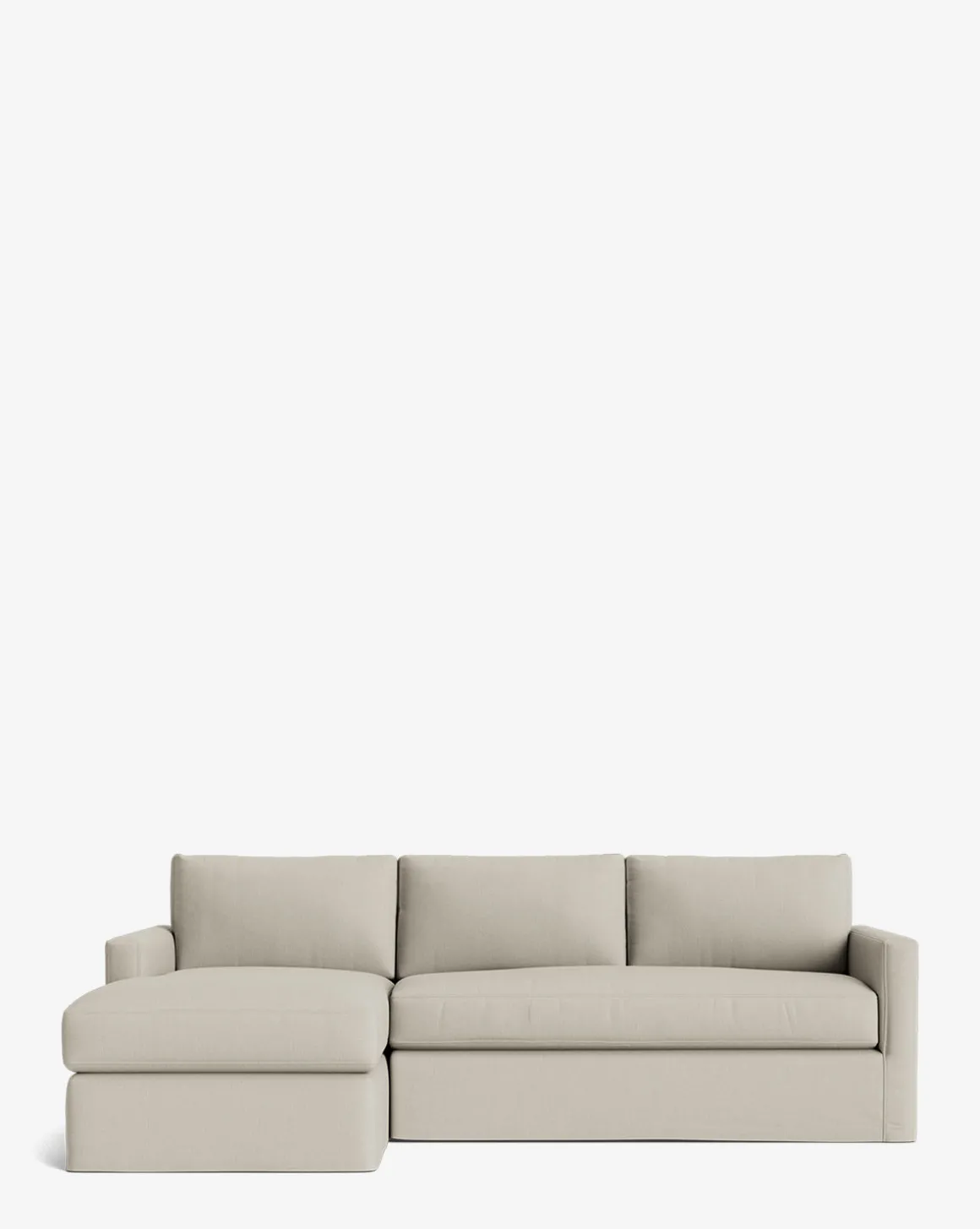 Macy Slipcover Chaise Sectional 101"