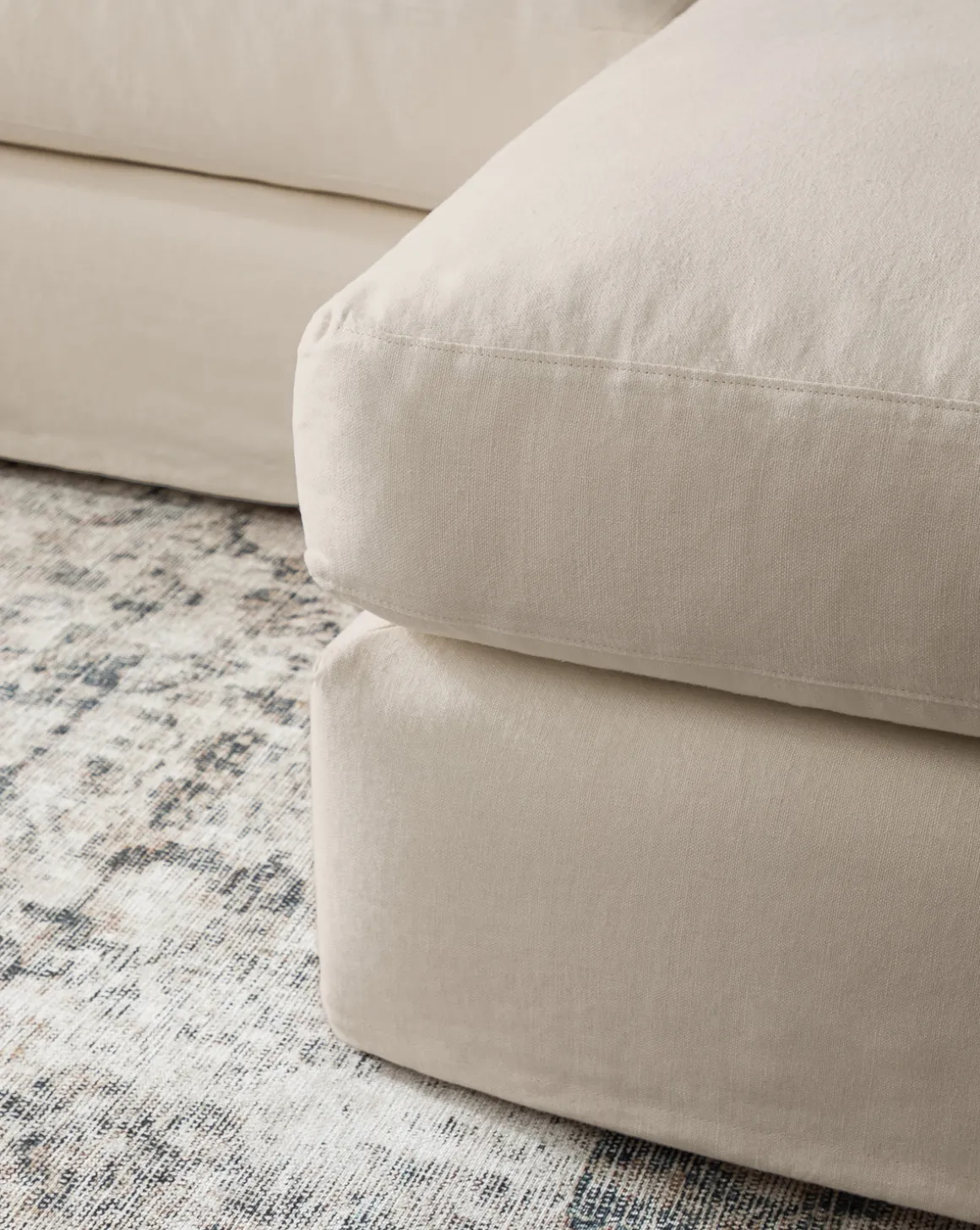 Macy Slipcover Chaise Sectional 101"
