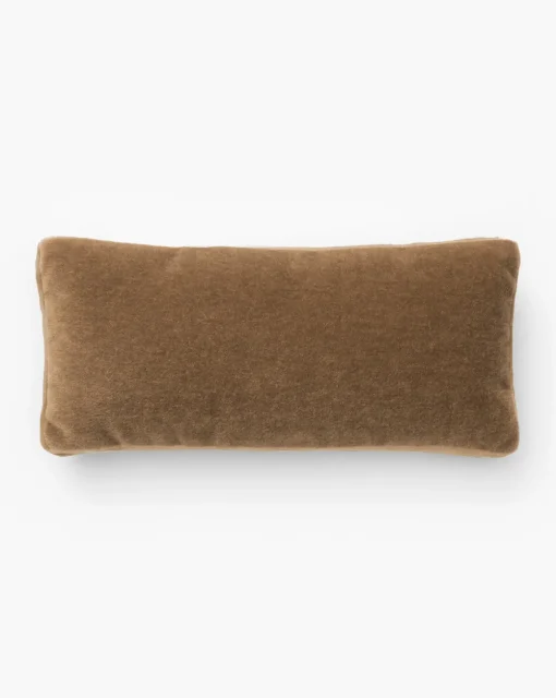 Mohair Pillow with Velvet Stripe