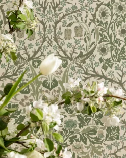 Morris & Co. x McGee & Co. Blackthorn Wallpaper