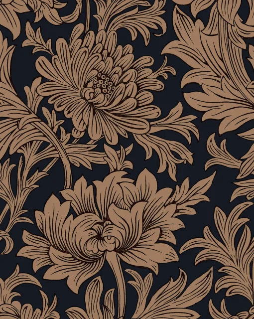 Morris & Co. x McGee & Co. Chrysanthemum Wallpaper