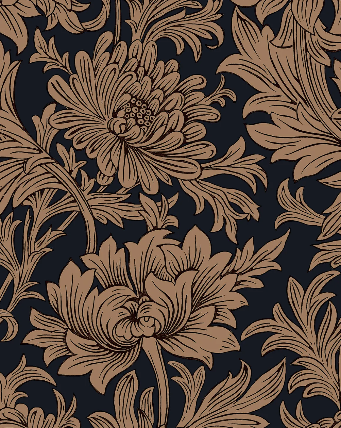 Morris & Co. x McGee & Co. Chrysanthemum Wallpaper