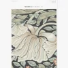 Morris & Co. x McGee & Co. Pimpernel Ink Wallpaper Swatch