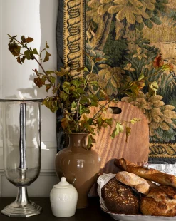 Olive Stoneware Jar