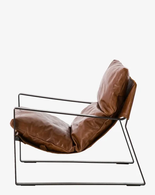 Peyton Leather Sling Chair