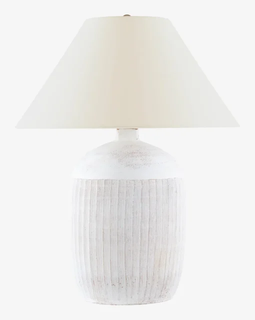 Portis Combed Round Table Lamp