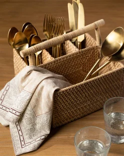 Rattan Utensil Caddy