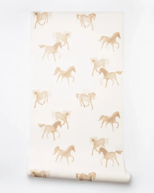 Watercolor Horses Wallpaper
