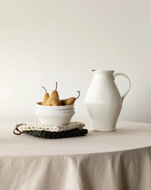 White Ceramic Pitcher