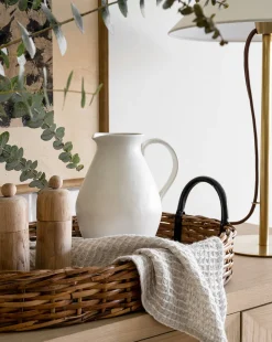 White Ceramic Pitcher