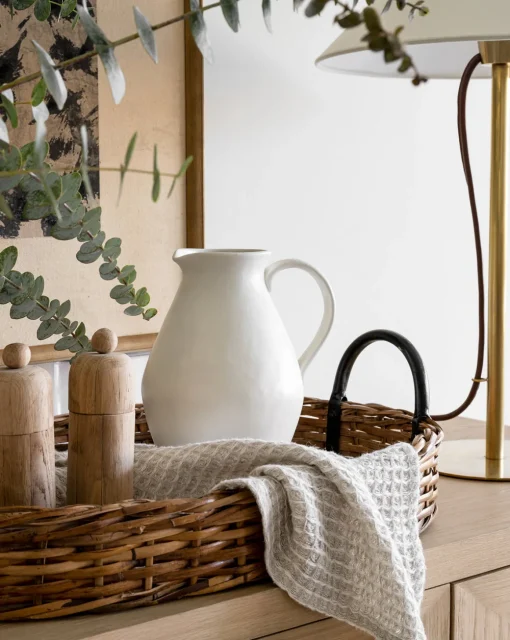 White Ceramic Pitcher